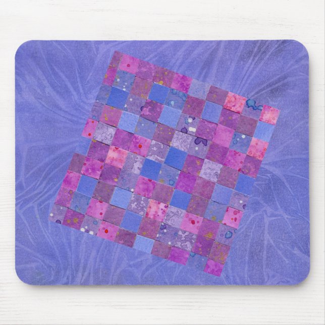 Colorful Purple Textured Mouse Pad (Front)