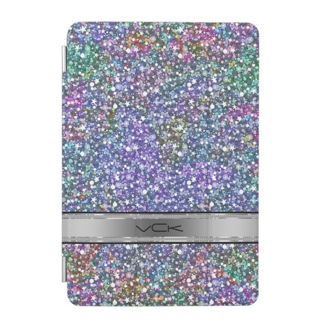 Colorful Purple Tint Glitter And Sparkles iPad Mini Cover (Front)