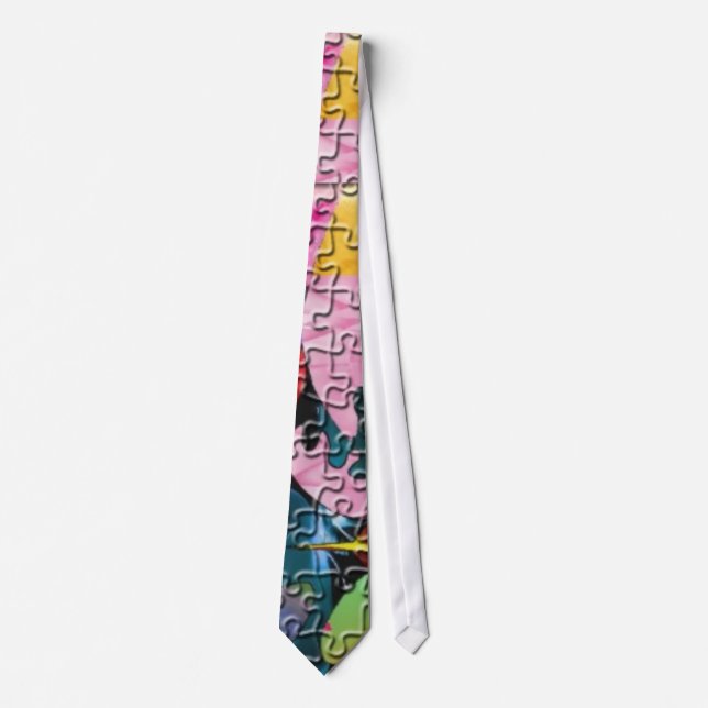 Colorful Puzzle Tie (Front)