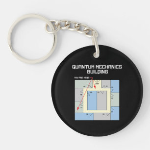 Colorful Quantum Mechanics Building Keychain