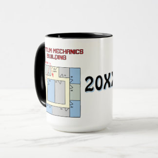 Colorful Quantum Mechanics Building Mug
