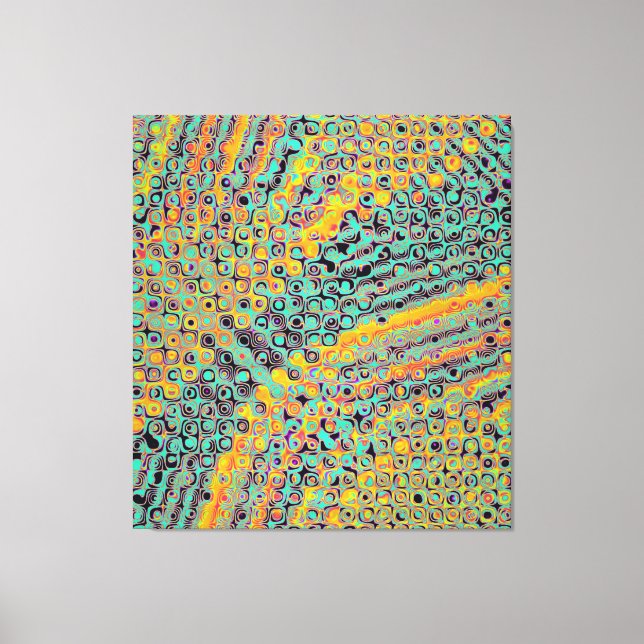 Colorful Quantum physics wave pattern  Canvas Print (Front)