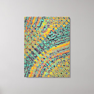Colorful Quantum physics wave pattern Canvas Print