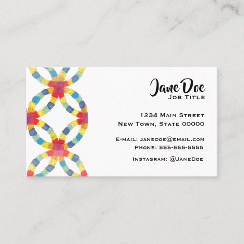 Colorful Quilt Business Card