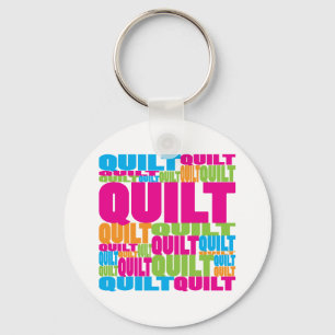 Colorful Quilt Keychain