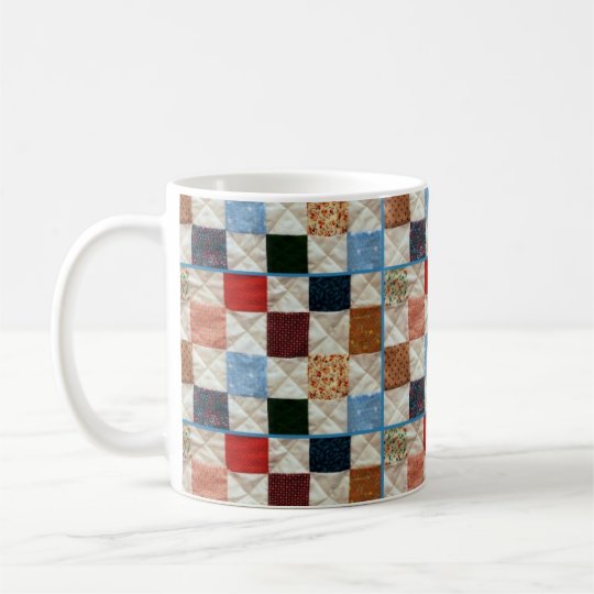 Colorful quilt pattern coffee mug