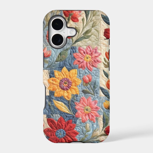 Colorful quilt pattern iphone case (Back)