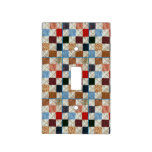 Colorful Quilt Pattern Light Switch Cover at Zazzle