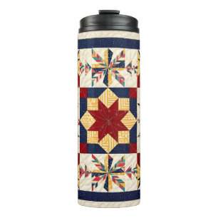 Colorful Quilting Pattren - Quilting Lover Thermal Tumbler