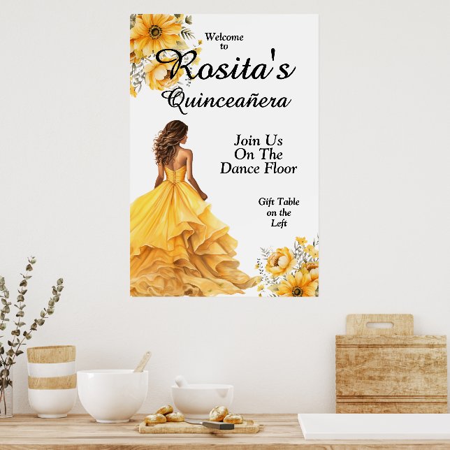 Colorful Quinceanera Poster (Kitchen)