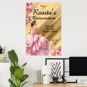 Colorful Quinceanera Poster