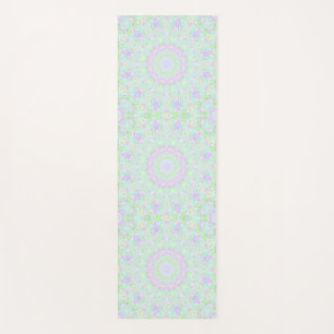 Colorful Quirky Groovy Eclectic Pastel Mandala Yoga Mat