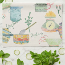 Colorful Quirky Retro Kitchen Theme Personalized