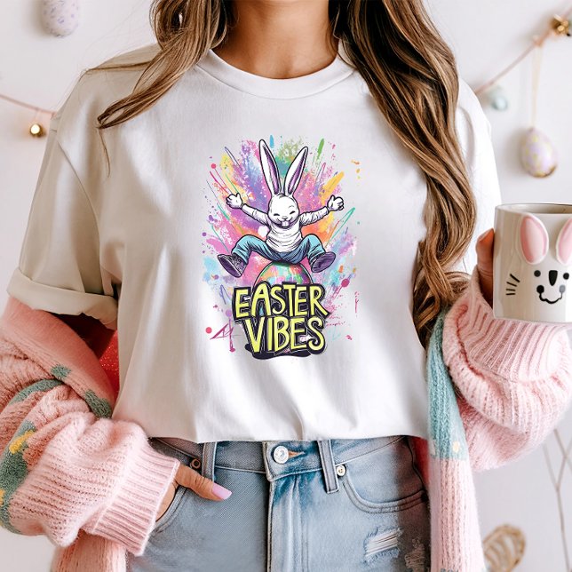 Colorful Rabbit Graffiti Easter Vibes  T-Shirt (Creator Uploaded)