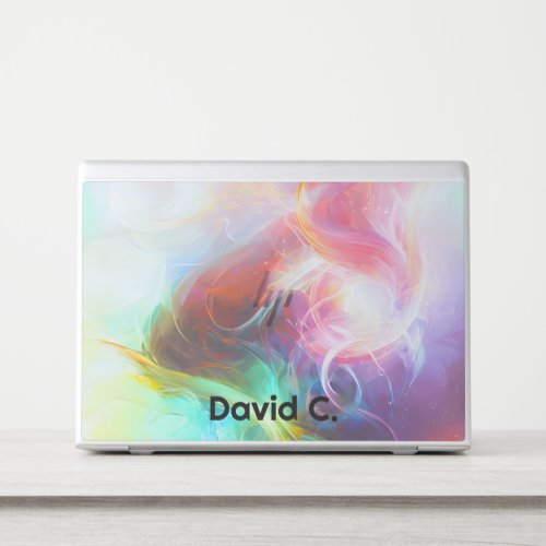 Colorful Radiant Abstract Aura Nebula Aesthetic HP Laptop Skin