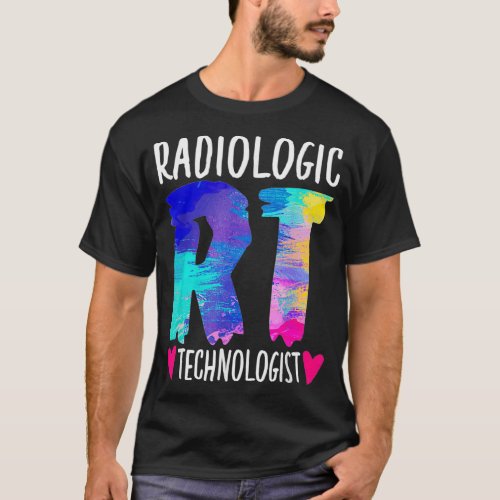 Colorful Radiologic Technologist RT Radiology XRay T_Shirt