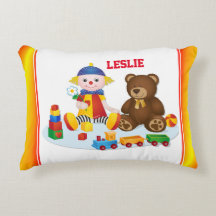 Colorful Rag Doll and Teddy Personalized Nursery