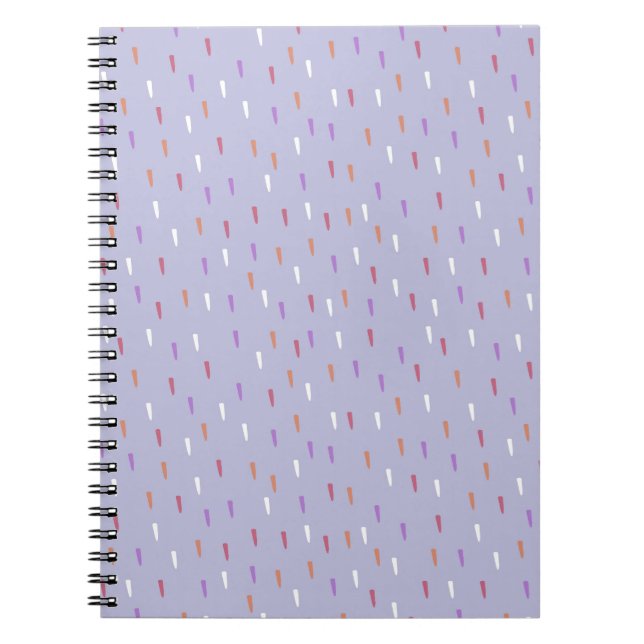 colorful rain pattern notebook (Front)
