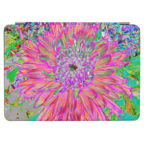 Colorful Rainbow Abstract Decorative Dahlia Flower iPad Air Cover