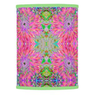 Colorful Rainbow Abstract Decorative Dahlia Flower Lamp Shade