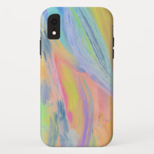 Colorful rainbow abstract oil painting iPhone XR case
