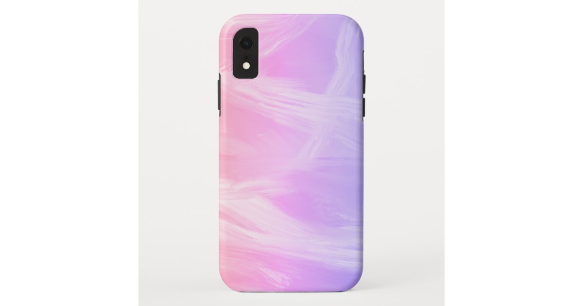 Colorful Rainbow Abstract Oil Painting Pink Clouds Case Mate Iphone