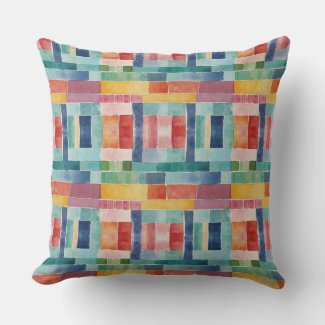 Colorful Rainbow Abstract Paint Watercolor Pattern