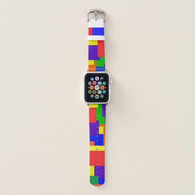 Colorful Rainbow Abstract Patchwork Pattern