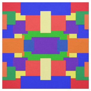 Colorful Rainbow Abstract Pattern Fabric