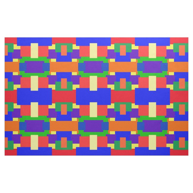 Colorful Rainbow Abstract Pattern Fabric
