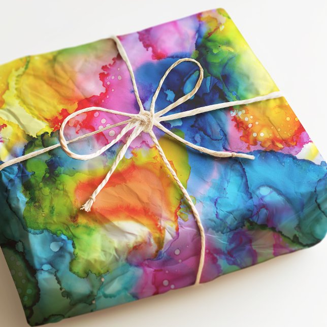 Colorful Rainbow Abstract Tie Dye Tissue Paper (Creator Uploaded)