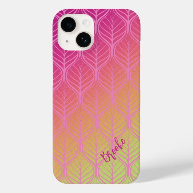 Colorful Rainbow Aesthetic Pattern Case-Mate iPhone Case (Back)