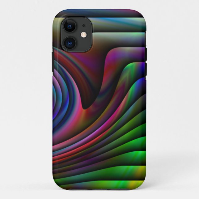 colorful rainbow art iphone case (Back)