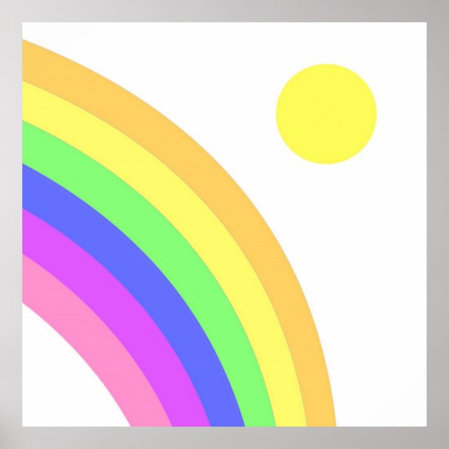 colorful rainbow art poster (Front)