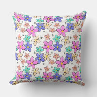 colorful rainbow bright flowers bumble bees floral