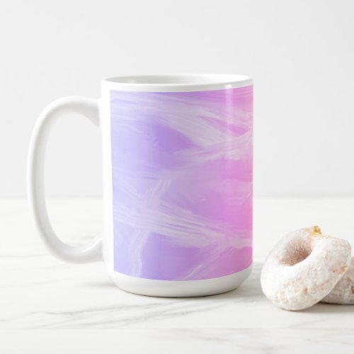 Colorful Rainbow Brushstrokes Abstract Coffee Mug