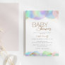 Colorful Rainbow Bubble Gender Neutral Baby Shower Invitation