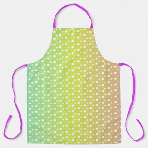 Colorful rainbow bubble gradient  apron