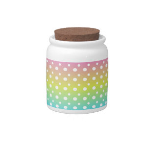 Colorful rainbow bubble gradient  candy jar