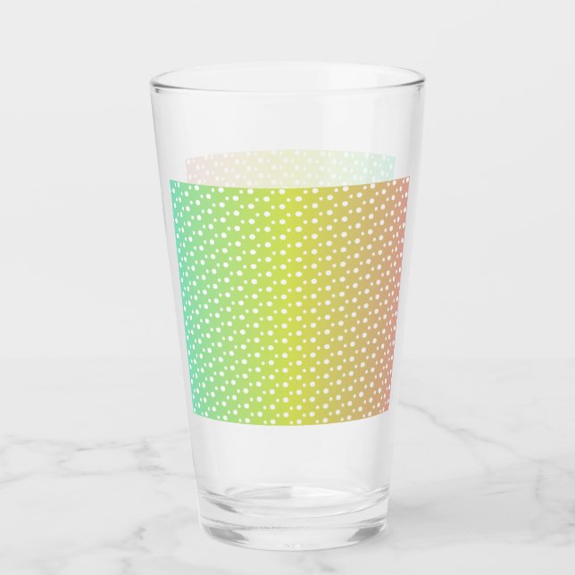 Colorful rainbow bubble gradient  glass (Front)