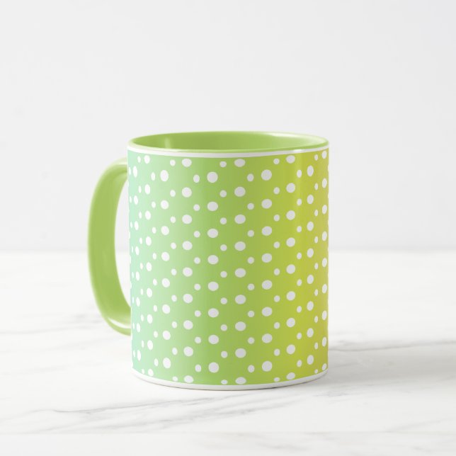Colorful rainbow bubble gradient   mug (Front Left)