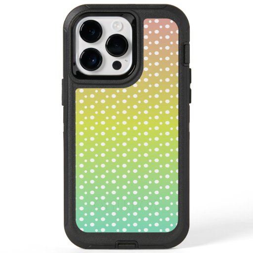 Colorful rainbow bubble gradient  OtterBox iPhone 14 pro max case
