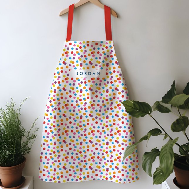 Colorful Rainbow Bubble Gum Candy Gumball Machine Apron (Colorful Rainbow Bubble Gum Candy Gumball Machine Apron)