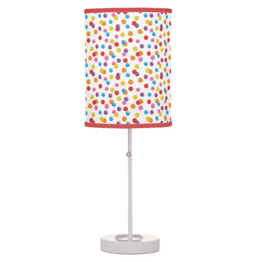Colorful Rainbow Bubble Gum Candy Gumball Machine  Table Lamp (Front)