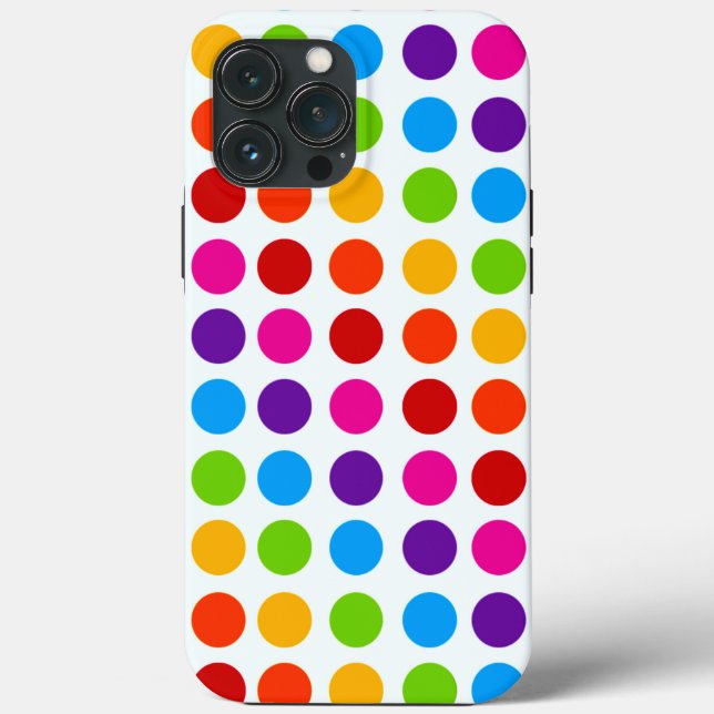 Colorful Rainbow Circles pattern  Case-Mate iPhone Case (Back)