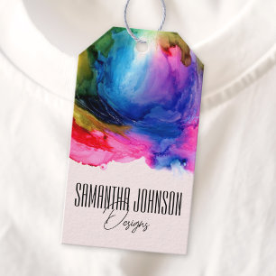 Colorful Rainbow Clothing Business Hang Tag