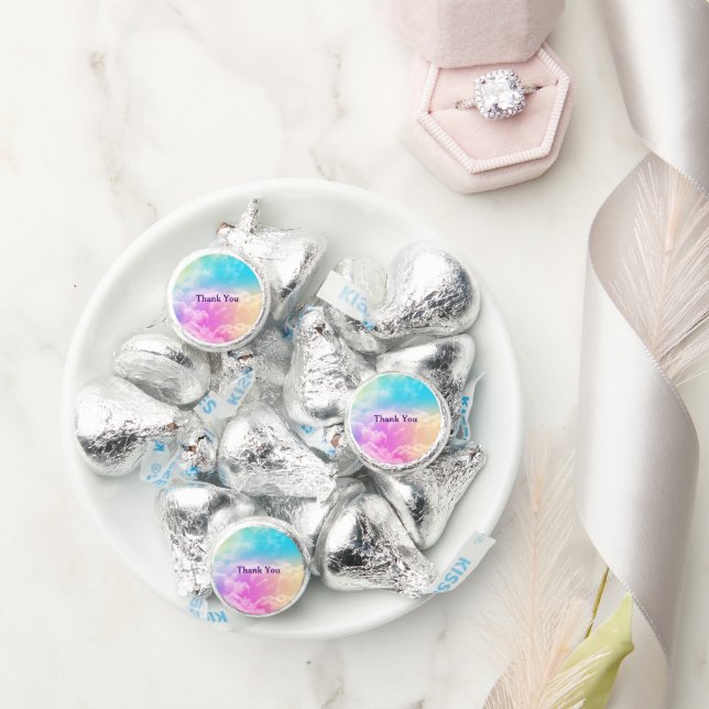 Colorful Rainbow Cloud Wedding  Hershey®'s Kisses® (Wedding)