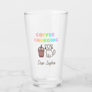 Colorful Rainbow Coffee&Cat Glass