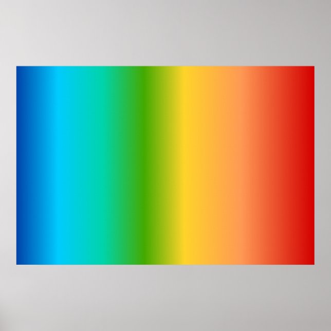 Colorful Rainbow color gradient Poster (Front)