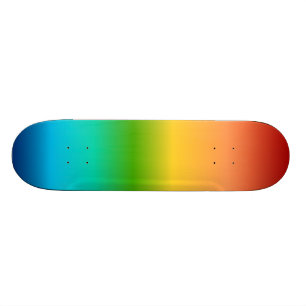 Colorful Rainbow color gradient Skateboard Deck